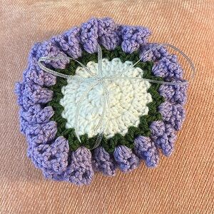 Set of 2 Handmade Flower Coasters